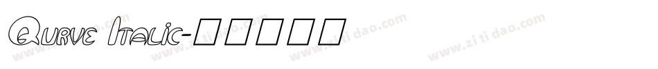 Qurve Italic字体转换